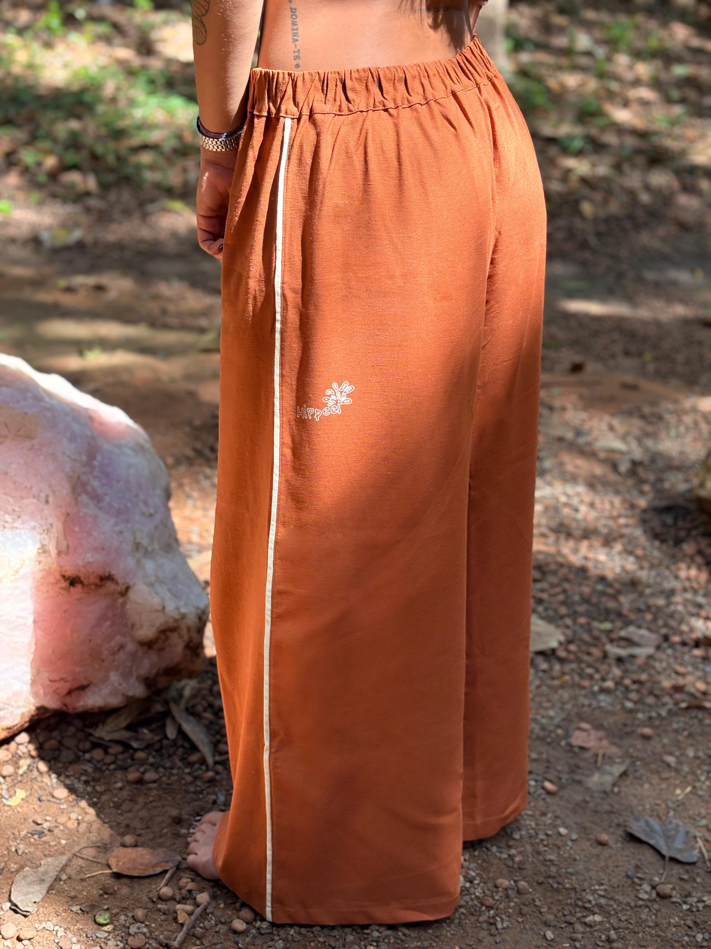 Calça Tijolinho listra creme