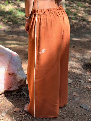 Calça Tijolinho listra creme